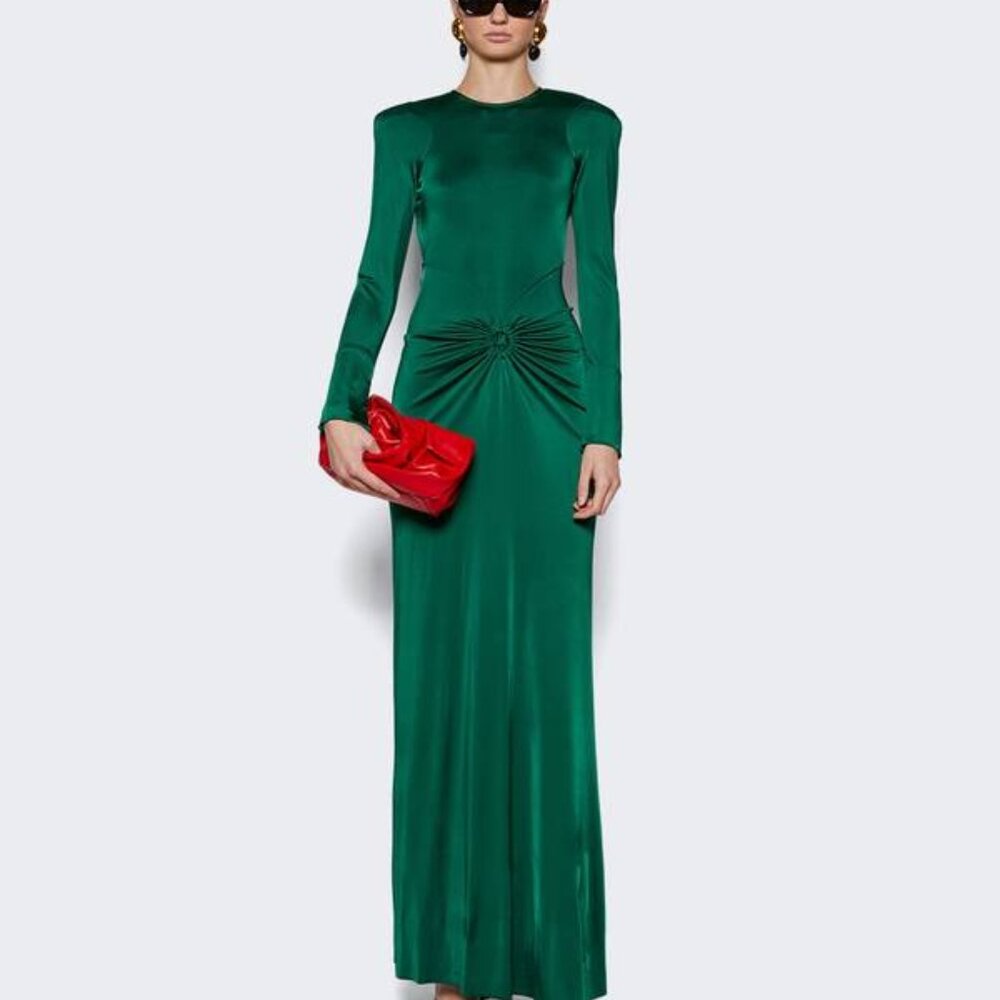 Victoria Beckham Emerald Green Dress Sz-UK 14